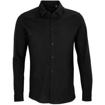 NEOBLU Basile Organic Cotton Long Sleeve Pique Shirt