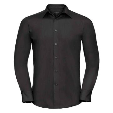 Russell Collection Long Sleeve Tailored Poplin Shirt