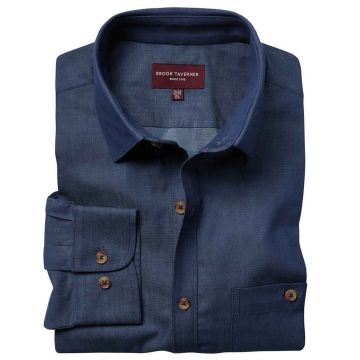 Brook Taverner Jasper Long Sleeve Chambray Shirt