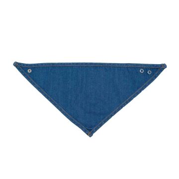 BabyBugz Baby Rocks Denim Bandana Bib - Denim Blue - ONE