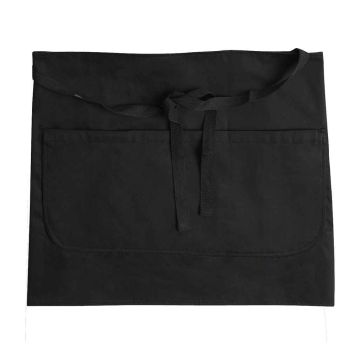 Dennys Bar Apron with Pocket - Black - ONE