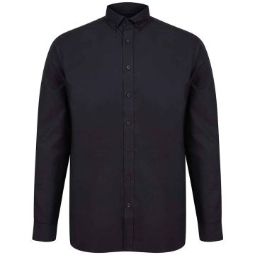 Henbury Modern Long Sleeve Classic Fit Oxford Shirt