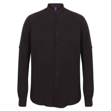 Henbury Mandarin Roll Sleeve Anti-Bac Wicking Shirt