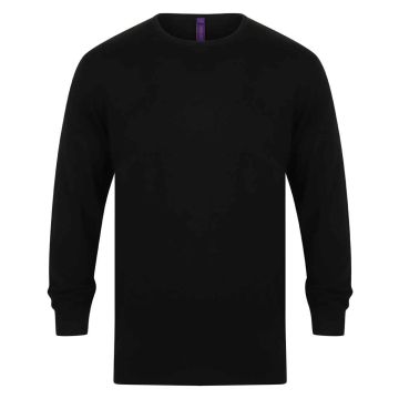 Henbury Lightweight Cotton Acrylic Crew Neck Sweater