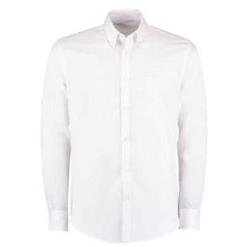 Kustom Kit Long Sleeve Slim Fit Oxford Twill Non-Iron Shirt