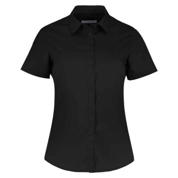 Kustom Kit Ladies Short Sleeve Tailored Poplin Shirt