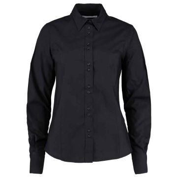 Kustom Kit Ladies Long Sleeve Tailored City Business Shirt