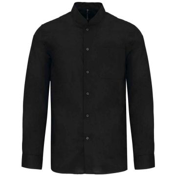 Kariban Long Sleeve Mandarin Collar Shirt