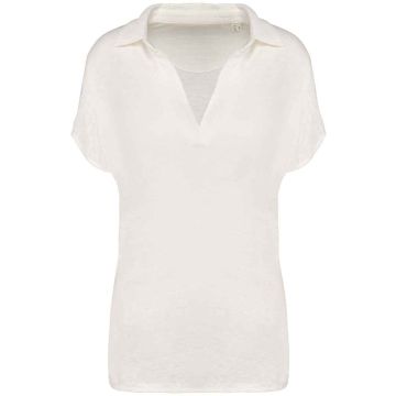 Native Spirit Ladies Linen Polo Shirt