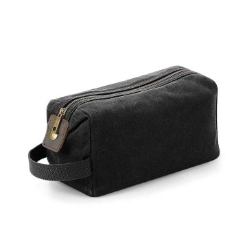 Quadra Heritage Waxed Canvas Wash Bag