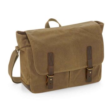 Quadra Heritage Waxed Canvas Messenger