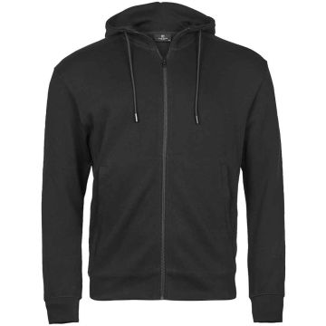 Tee Jays Ribbed Interlock Full Zip Hooded Sweatshirt