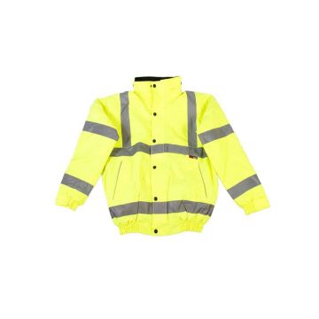 Warrior Hi-Vis Fleece Lined Bomber Jacket