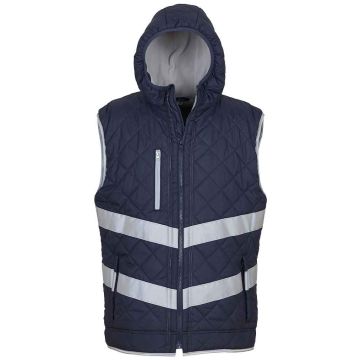 Yoko Hi-Vis Kensington Hooded Gilet