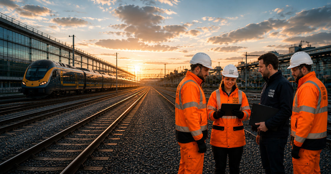 Workers across multiple industries wearing BAS 1 Group workwear, PPE and branded uniform